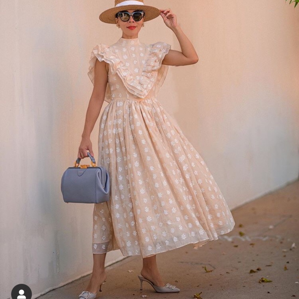 Sister Jane Pursuits Ruffle Midi Dress